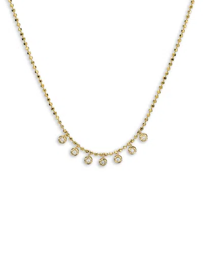Zoe Lev 14k Yellow Gold Diamond Bezel Shaker Necklace, 15-17
