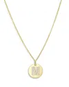 Zoe Lev 14k Yellow Gold Diamond Initial Pendant Necklace, 16-18 In M
