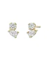 Zoe Lev 14k Yellow Gold Diamond Pear & Round Toi Et Moi Stud Earrings In Gold