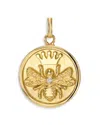 Zoe Lev 14k Yellow Gold Diamond Queen Bee Medallion Pendant In Gold