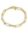 Zoe Lev 14k Yellow Gold Extra Large Paper Clip Chain Bracelet In Gold
