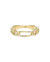 Zoe Lev 14k Yellow Gold Figaro Link Ring In Gold