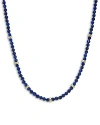 Zoe Lev 14k Yellow Gold Lapis Bead Statement Necklace, 16-18 In Blue/gold