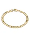 Zoe Lev 14k Yellow Gold Large Curb Link Chain Bracelet In Gold