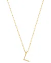 Zoe Lev 14k Yellow Gold Large Nail Initial Necklace, 18 In L/gold