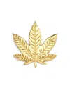 Zoe Lev 14k Yellow Gold Leaf Stud Earring In Gold