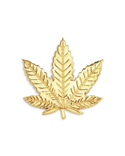 Zoe Lev 14k Yellow Gold Leaf Stud Earring