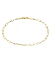 Zoe Lev 14k Yellow Gold Open Link Ankle Bracelet In Gold