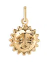 Zoe Lev 14k Yellow Gold Sun Charm Pendant In Gold