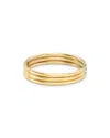 Zoe Lev 14k Yellow Gold Three-row Band In Gold