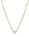 Zoe Lev Small Bezel-set Diamond Necklace | Diamonds/yellow Gold In Diamond