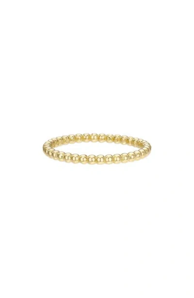 Zoe Lev Bead Band Ring In Gold