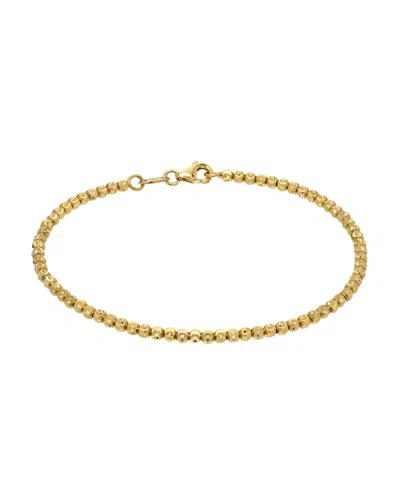 Zoe Lev Jewelry 14k Gold Diamond-cut Bead Bracelet