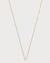 Zoe Lev Jewelry 14k Gold Small Bezel Diamond 0.10ct Necklace