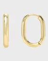 Zoe Lev Jewelry 14k Gold Thick Oval Hoop Earrings