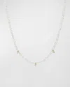 Zoe Lev Jewelry Pearl Strand With Diamond Bezel Necklace In Metallic