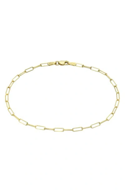 Zoe Lev Paper Clip Chain Bracelet In Gold