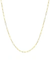 Zoe Lev Paper Clip Chain Necklace In Gold