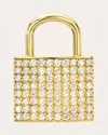 Zoe Lev Women's 14k Gold Diamond Lock Pendant