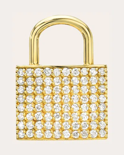 Zoe Lev Women's 14k Gold Diamond Lock Pendant