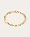 Zoe Lev Women's Large 14k Gold Curb Link Chain Bracelet