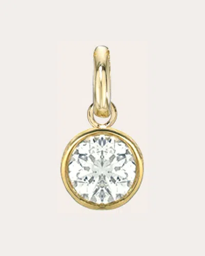 Zoe Lev Women's Large 14k Gold Diamond Bezel Pendant
