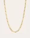 Zoe Lev Women's Large 14k Gold Paperclip Chain Necklace