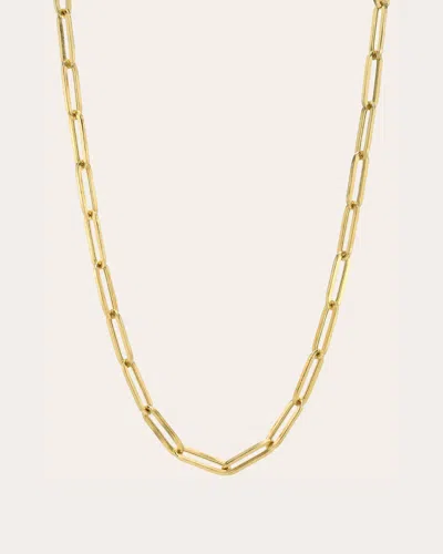 Zoe Lev Women's Large 14k Gold Paperclip Chain Necklace