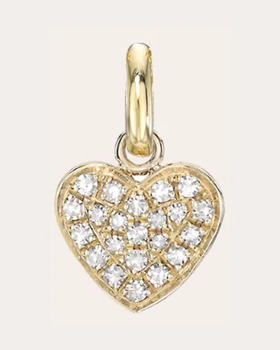 Zoe Lev Women's Small 14k Gold Diamond Heart Pendant