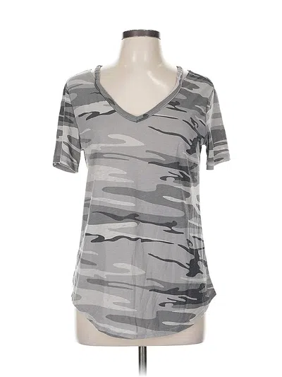 Pre-owned Zoe+liv Active T-shirt In Gray