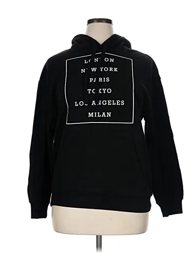Pre-owned Zoe+liv Pullover Hoodie In Black