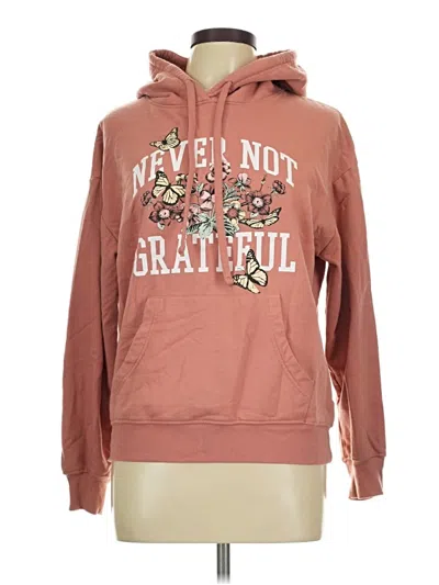 Pre-owned Zoe+liv Pullover Hoodie In Pink
