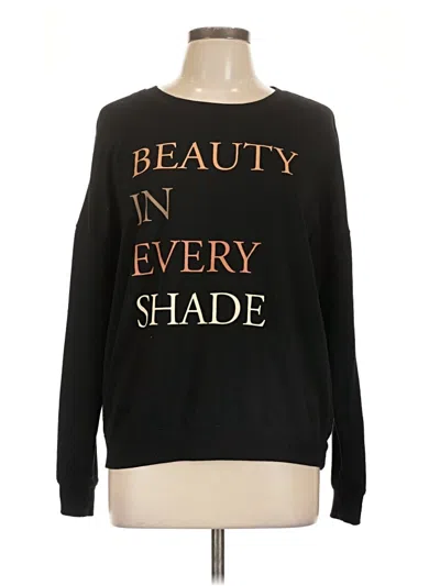 Pre-owned Zoe+liv Pullover Sweater In Black