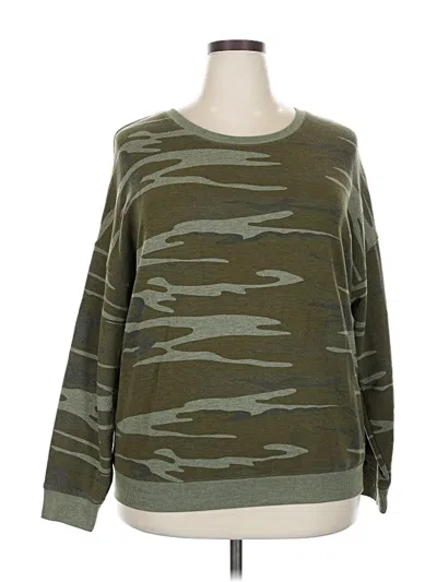 Pre-owned Zoe+liv Pullover Sweater In Green