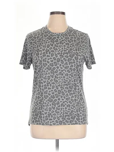 Pre-owned Zoe+liv Short Sleeve T-shirt In Gray