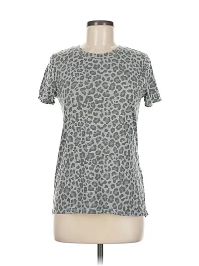 Pre-owned Zoe+liv Short Sleeve T-shirt In Gray
