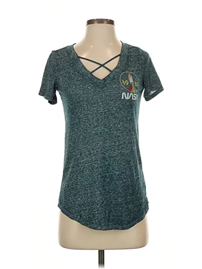 Pre-owned Zoe+liv Short Sleeve T-shirt In Blue