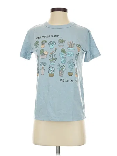 Pre-owned Zoe+liv Short Sleeve T-shirt In Blue