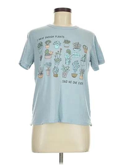 Pre-owned Zoe+liv Short Sleeve T-shirt In Blue