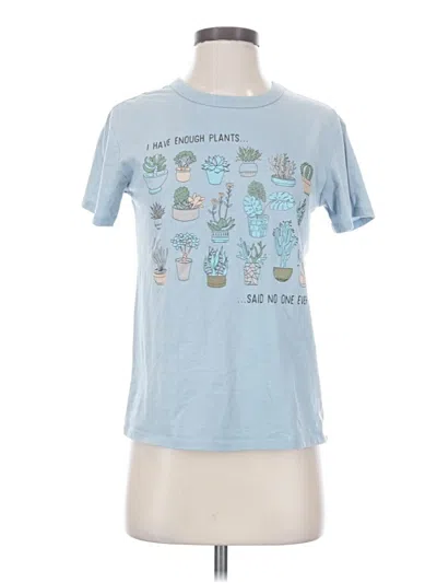 Pre-owned Zoe+liv Short Sleeve T-shirt In Blue