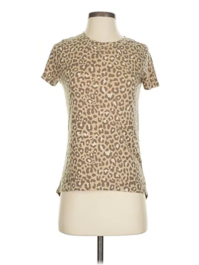 Pre-owned Zoe+liv Short Sleeve T-shirt In Brown