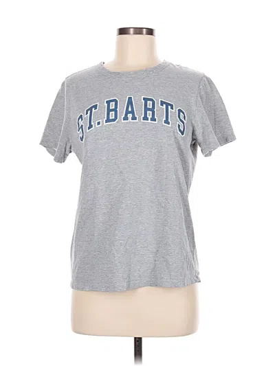 Pre-owned Zoe+liv Short Sleeve T-shirt In Gray