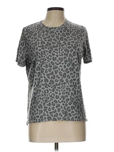 Pre-owned Zoe+liv Short Sleeve T-shirt In Gray