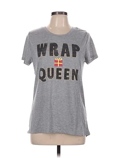 Pre-owned Zoe+liv Short Sleeve T-shirt In Gray