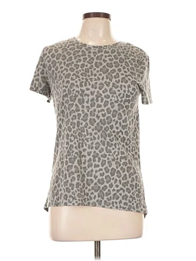 Pre-owned Zoe+liv Short Sleeve T-shirt In Gray