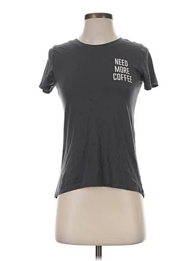 Pre-owned Zoe+liv Short Sleeve T-shirt In Gray
