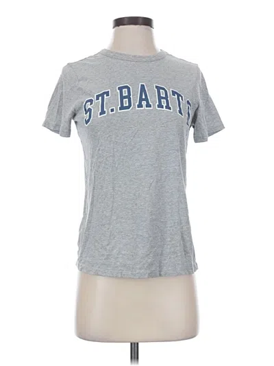 Pre-owned Zoe+liv Short Sleeve T-shirt In Gray