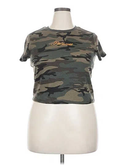 Pre-owned Zoe+liv Short Sleeve T-shirt In Green