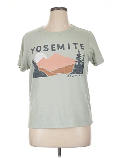 Pre-owned Zoe+liv Short Sleeve T-shirt In Green