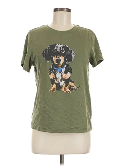 Pre-owned Zoe+liv Short Sleeve T-shirt In Green